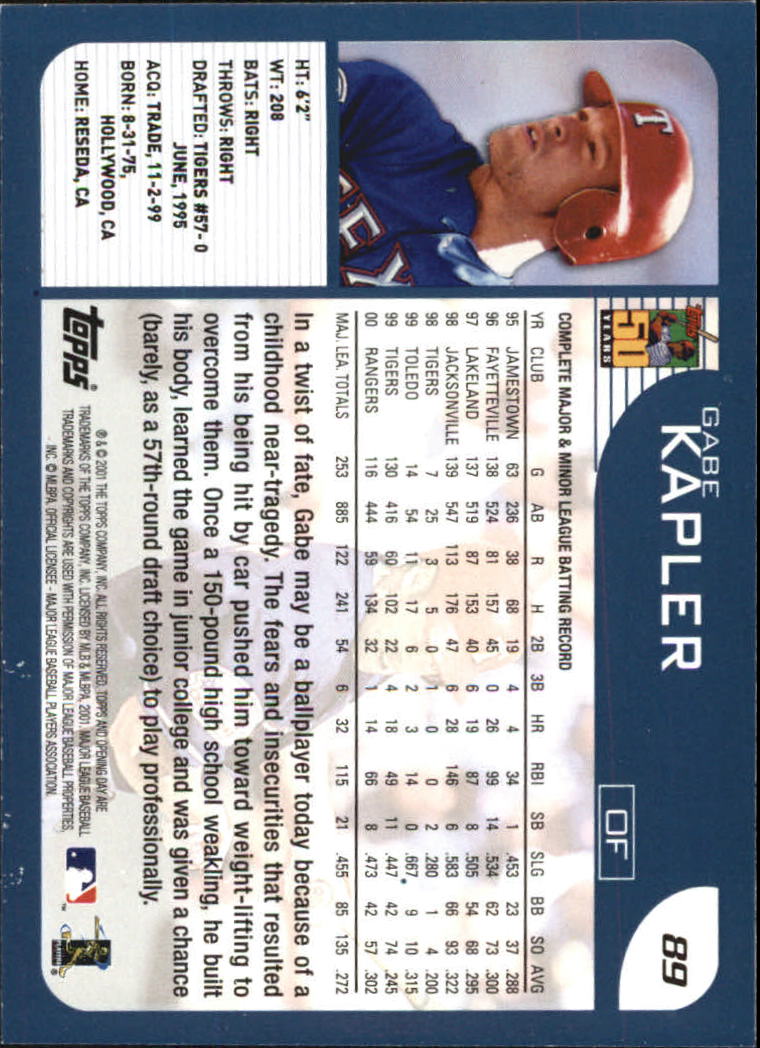 B5415- 2001 Topps Opening Day BB #s 1-165 +Inserts -You Pick- 15+ FREE US SHIP - Picture 135 of 248