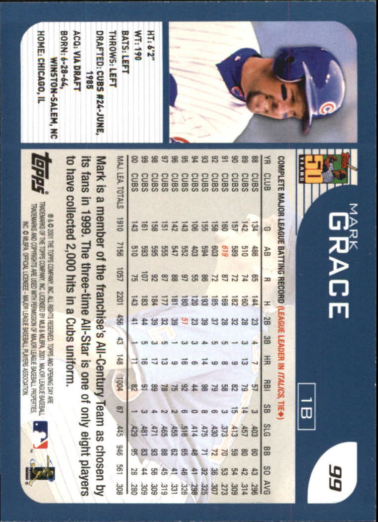 B5415- 2001 Topps Opening Day BB #s 1-165 +Inserts -You Pick- 15+ FREE US SHIP - Picture 151 of 248