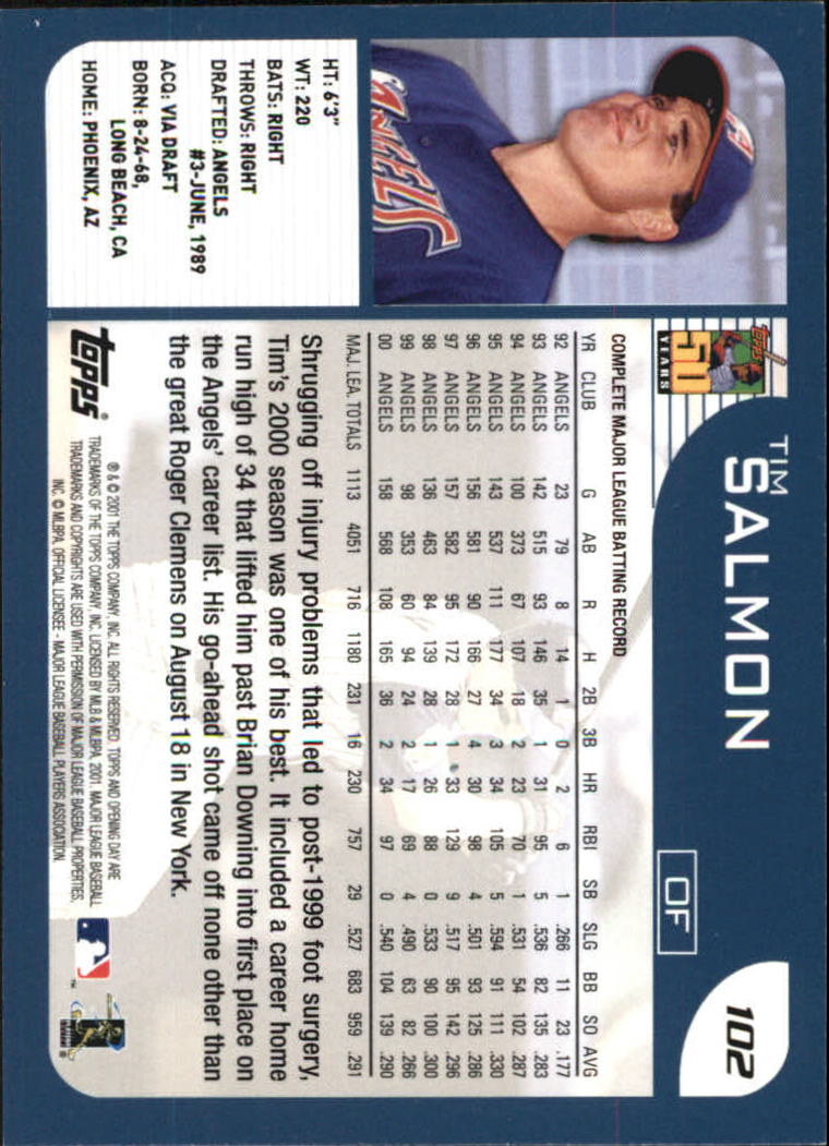 B5415- 2001 Topps Opening Day BB #s 1-165 +Inserts -You Pick- 15+ FREE US SHIP - Picture 157 of 248