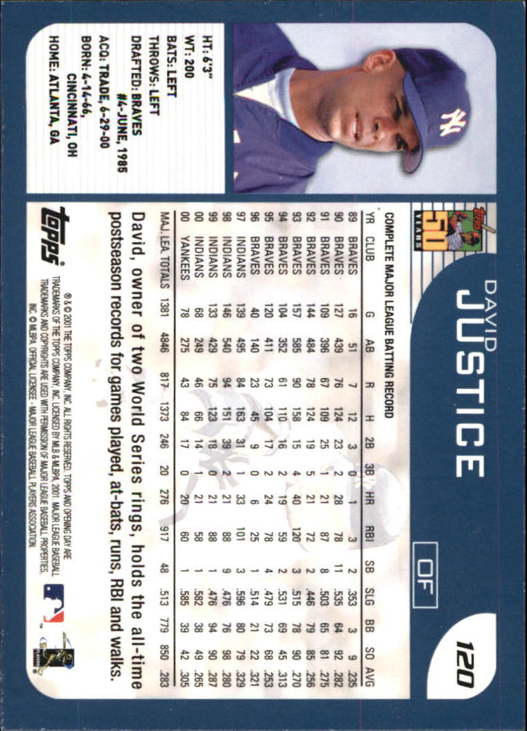 B5415- 2001 Topps Opening Day BB #s 1-165 +Inserts -You Pick- 15+ FREE US SHIP - Picture 184 of 248
