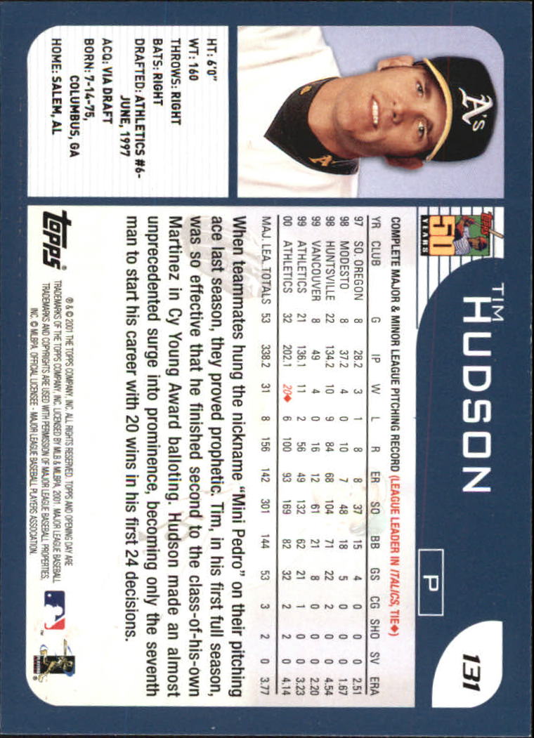 B5415- 2001 Topps Opening Day BB #s 1-165 +Inserts -You Pick- 15+ FREE US SHIP - Picture 198 of 248