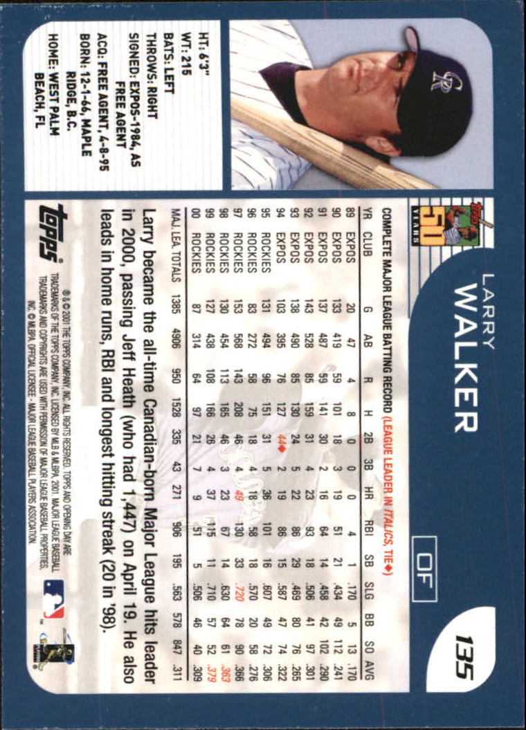 B5415- 2001 Topps Opening Day BB #s 1-165 +Inserts -You Pick- 15+ FREE US SHIP - Picture 204 of 248