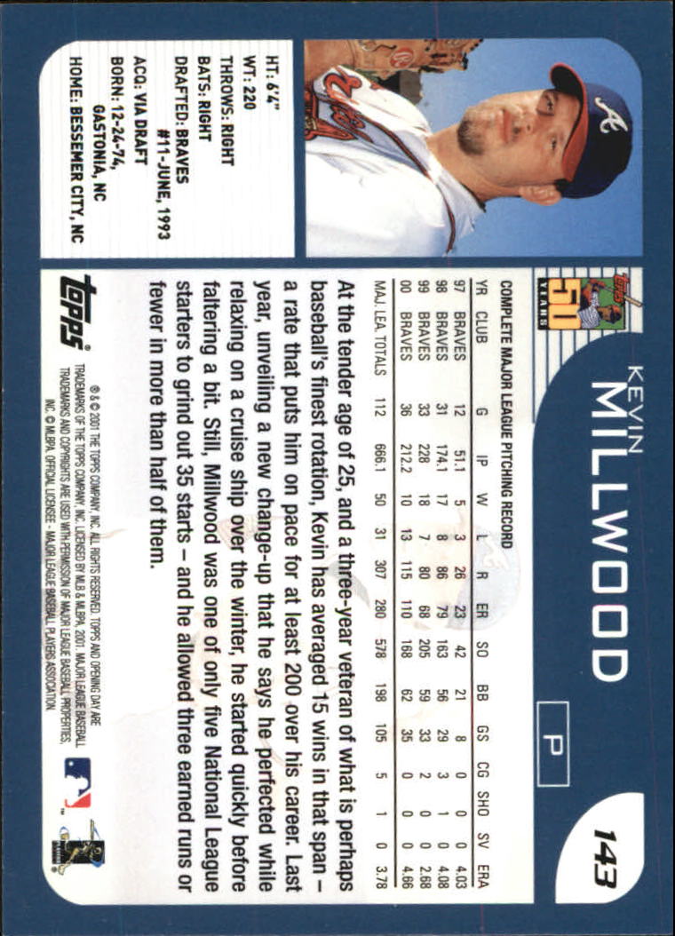 B5415- 2001 Topps Opening Day BB #s 1-165 +Inserts -You Pick- 15+ FREE US SHIP - Picture 218 of 248