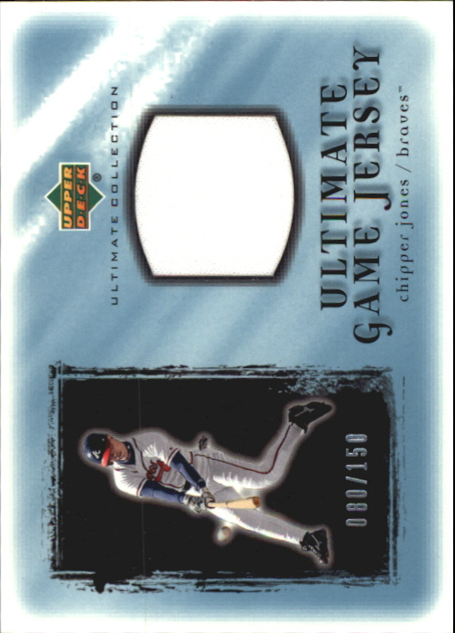 2001 Ultimate Collection Game Jersey #UCJ Chipper Jones