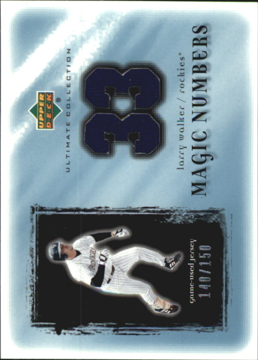 2001 Ultimate Collection Magic Numbers Game Jersey #MNLW Larry Walker