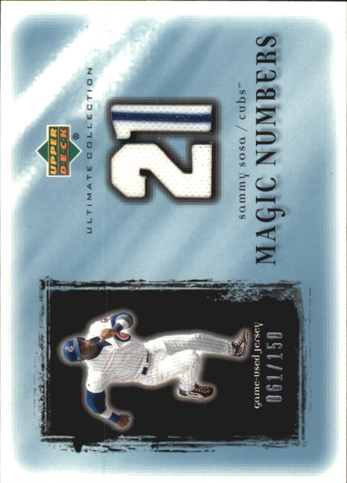 2001 Ultimate Collection Magic Numbers Game Jersey #MNSS Sammy Sosa