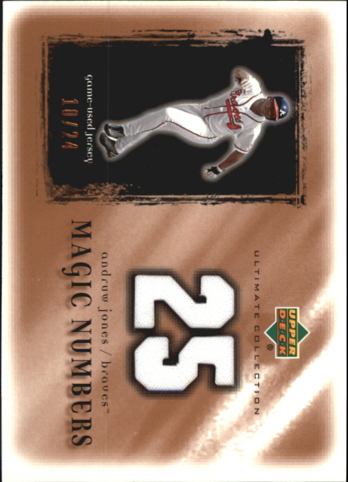 2001 Ultimate Collection Magic Numbers Game Jersey Copper #MNAJ Andruw Jones