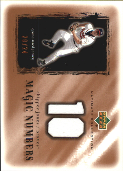 2001 Ultimate Collection Magic Numbers Game Jersey Copper #MN-CJ Chipper Jones