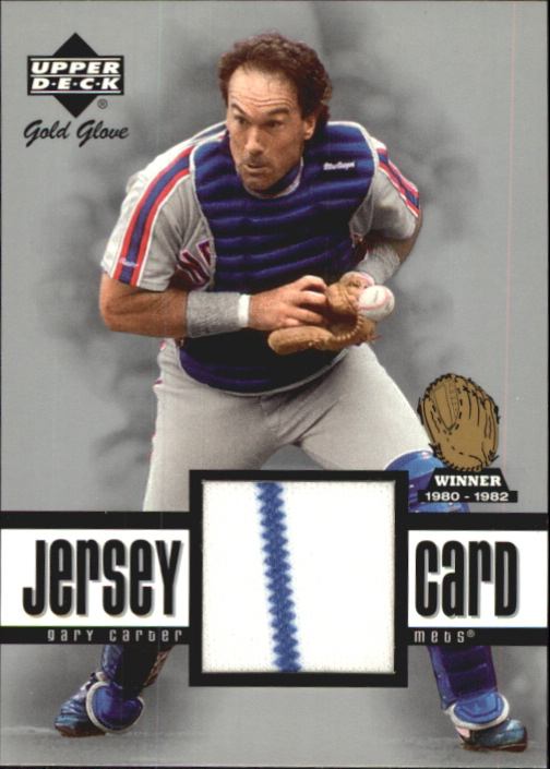 2001 Upper Deck Gold Glove Game Jersey #GGGC Gary Carter