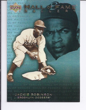2001 Upper Deck Hall of Famers Gallery #G4 Jackie Robinson