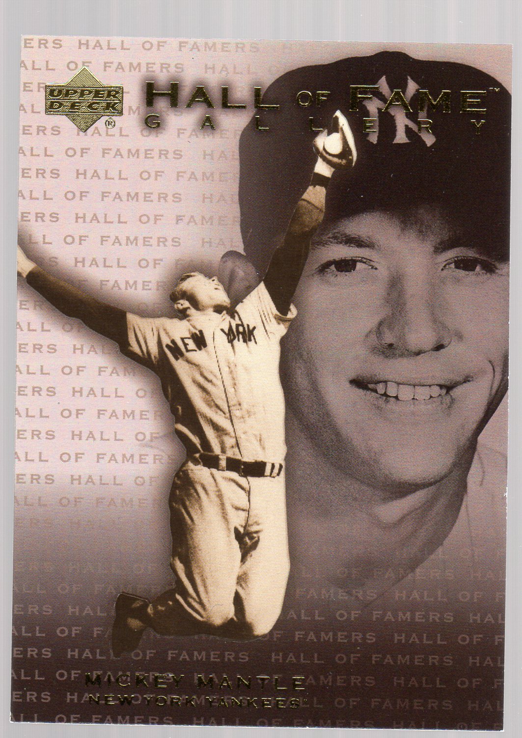 2001 Upper Deck Hall of Famers Gallery #G7 Mickey Mantle