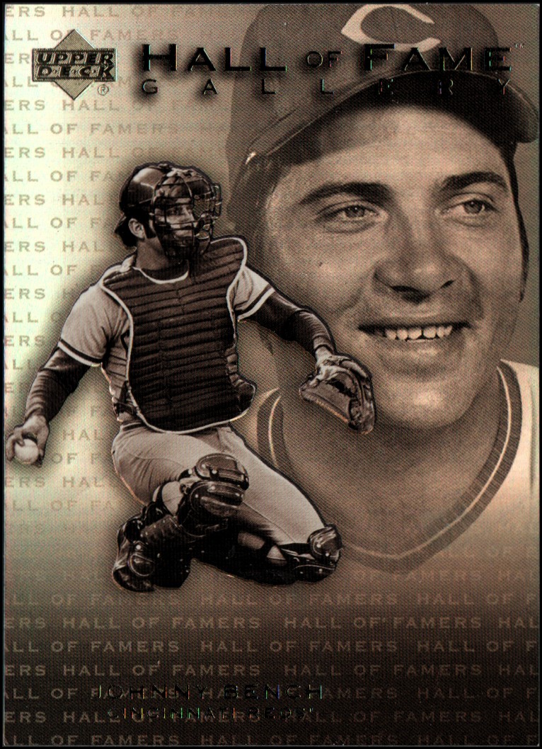2001 Upper Deck Hall of Famers Gallery #G11 Johnny Bench