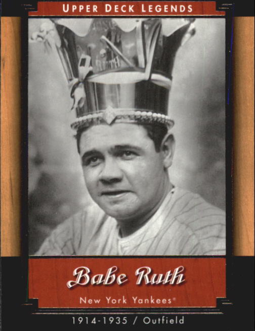 2001 Upper Deck Legends #42 Babe Ruth