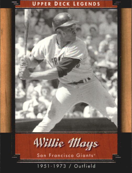 2001 Upper Deck Legends #69 Willie Mays