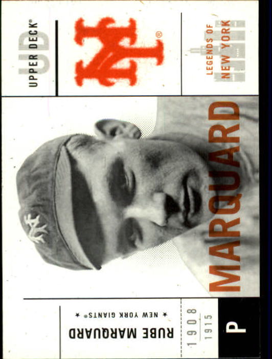 2001 Upper Deck Legends of NY #30 Rube Marquard