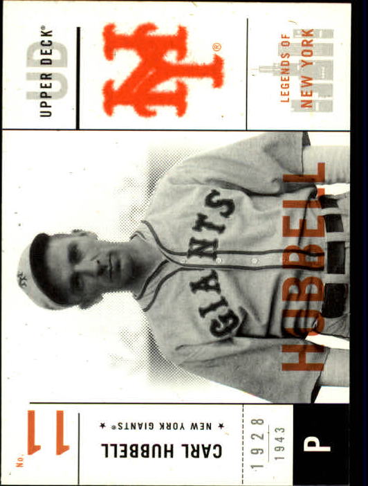 2001 Upper Deck Legends of NY #34 Carl Hubbell