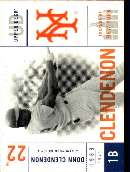 2001 Upper Deck Legends of NY #66 Donn Clendenon