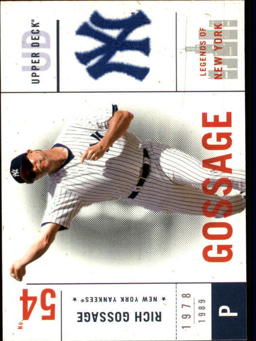 2001 Upper Deck Legends of NY #96 Rich Gossage