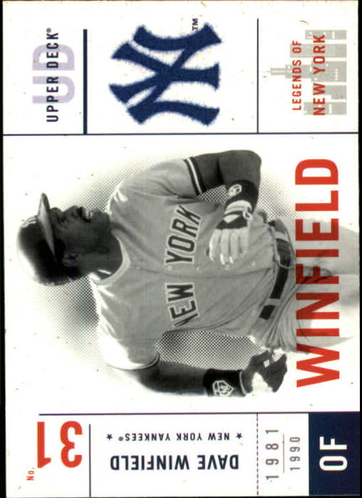 2001 Upper Deck Legends of NY #102 Dave Winfield