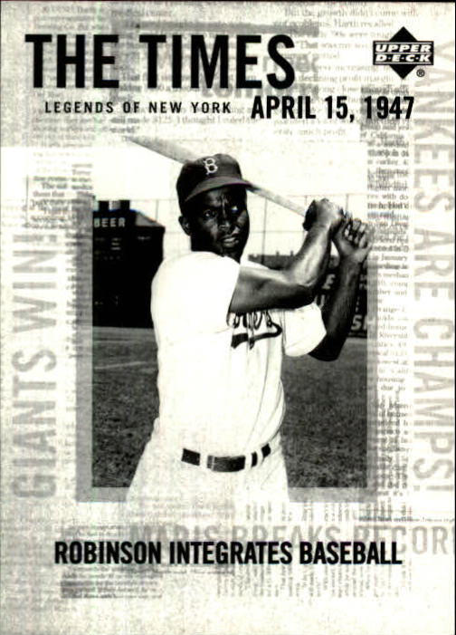 2001 Upper Deck Legends of NY #180 Jackie Robinson TT