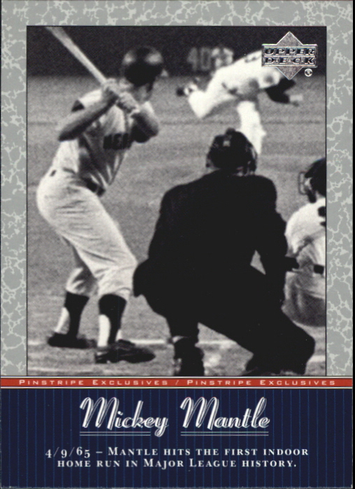 2001 UD Baseball Mickey Mantle Pinstripe Exclusives Insert Singles - You Choose - 第 52/66 張圖片