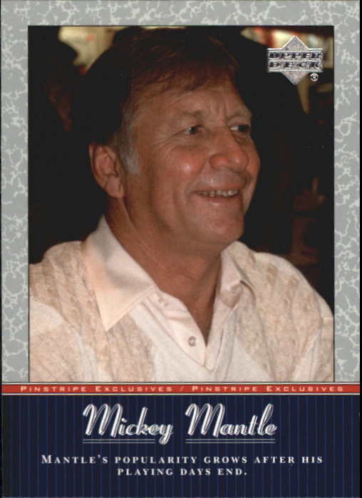 2001 Upper Deck Pinstripe Exclusives Mantle #MM53 Mickey Mantle