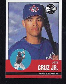 2001 Upper Deck Vintage #33 Jose Cruz Jr.