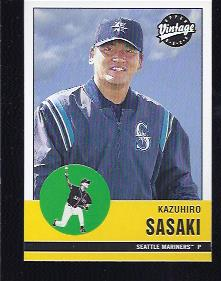 2001 Upper Deck Vintage #60 Kazuhiro Sasaki
