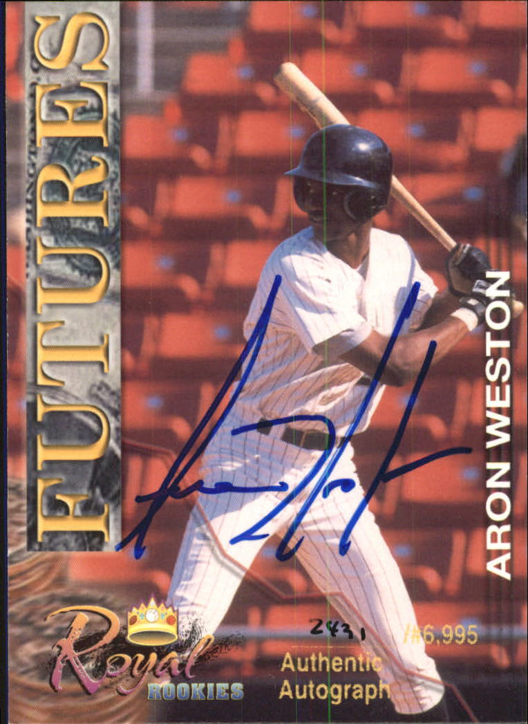 2001 Royal Rookies Futures Autographs #35 Aron Weston