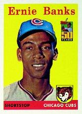 Ernie Banks Baseball Cards by Baseball Almanac