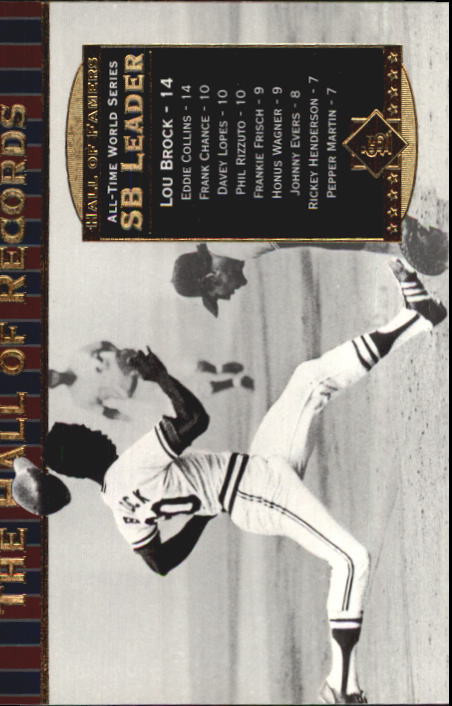 2001 Upper Deck Hall of Famers #89 Lou Brock HR