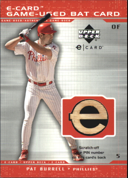 Upper Deck Pat Burrell Baseball Trading Cards