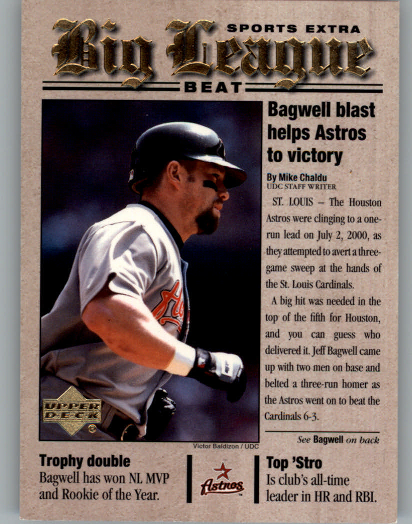 JEFF BAGWELL Astros 1992 UPPER DECK Baseball Card #276