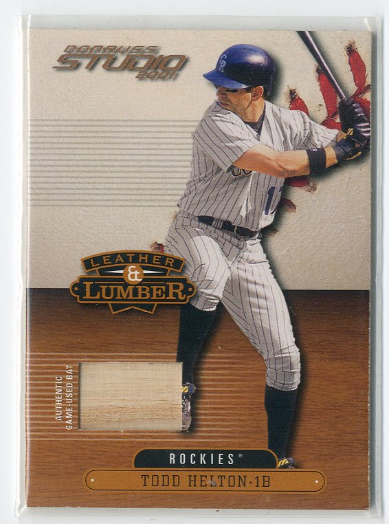 2001 Studio Leather and Lumber #LL10 Todd Helton