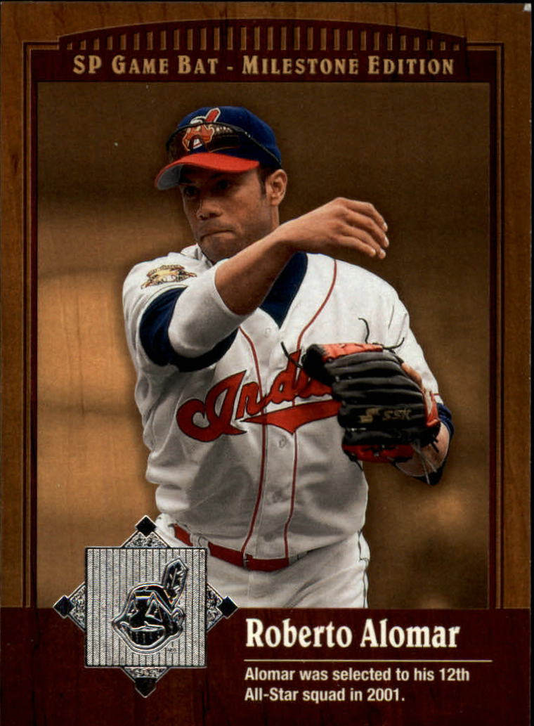 2001 SP Game Bat Milestone Baseball Card #12 Roberto ...