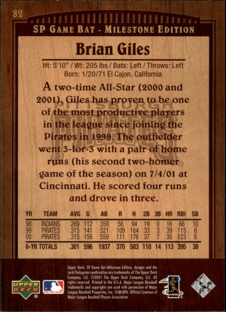 A8487- 2001 Sp Spiel Schläger Milestone BB Karte #S 1-90 -du Pick- 15 + Gratis - Bild 121 von 135
