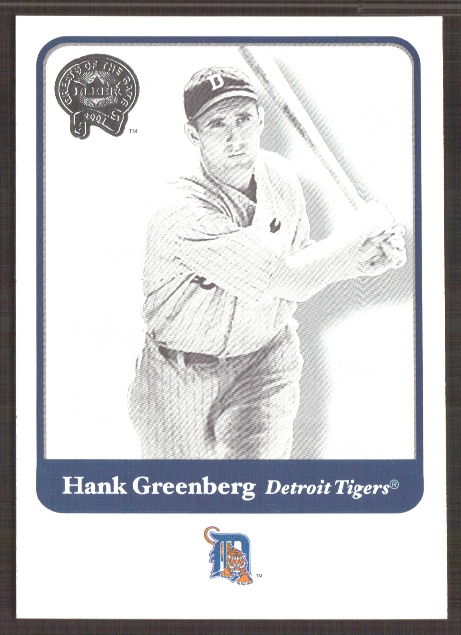 2001 Greats of the Game #23 Hank Greenberg
