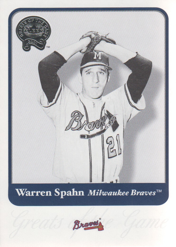 2001 Greats of the Game #62 Warren Spahn