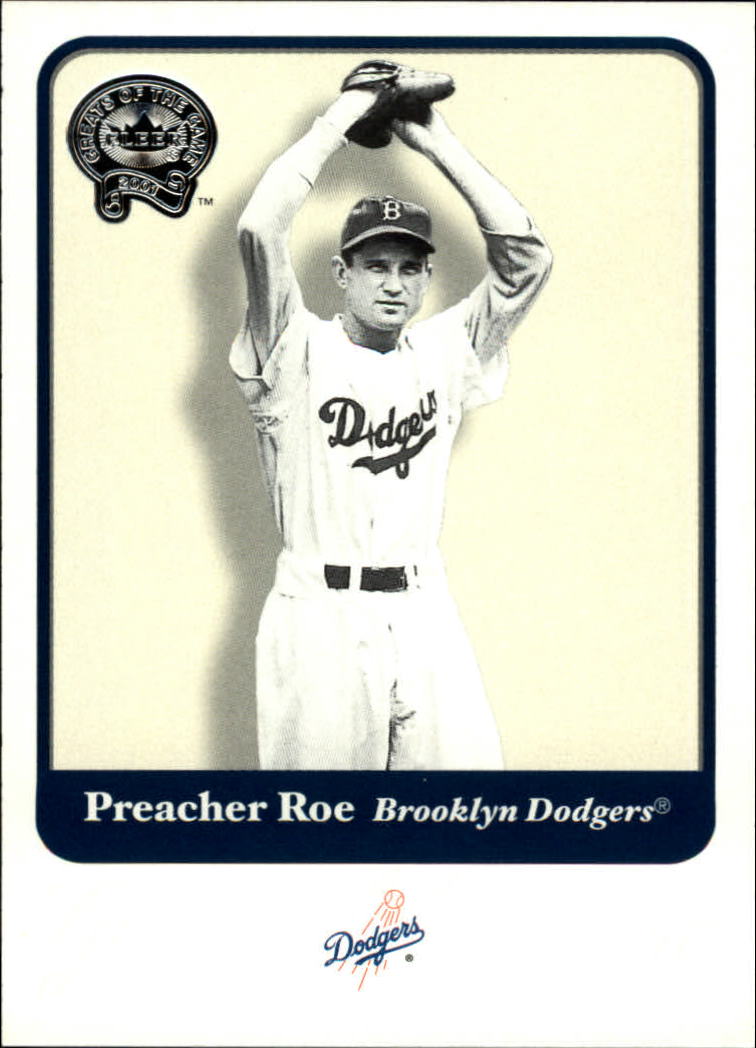 2001 Greats of the Game #72 Preacher Roe