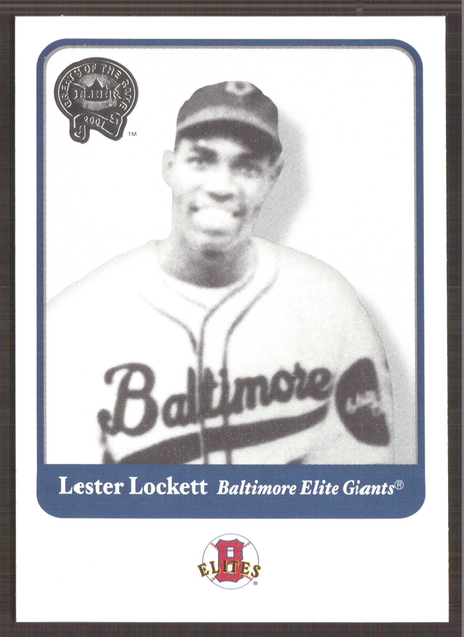 2001 Greats of the Game #77 Lester Lockett