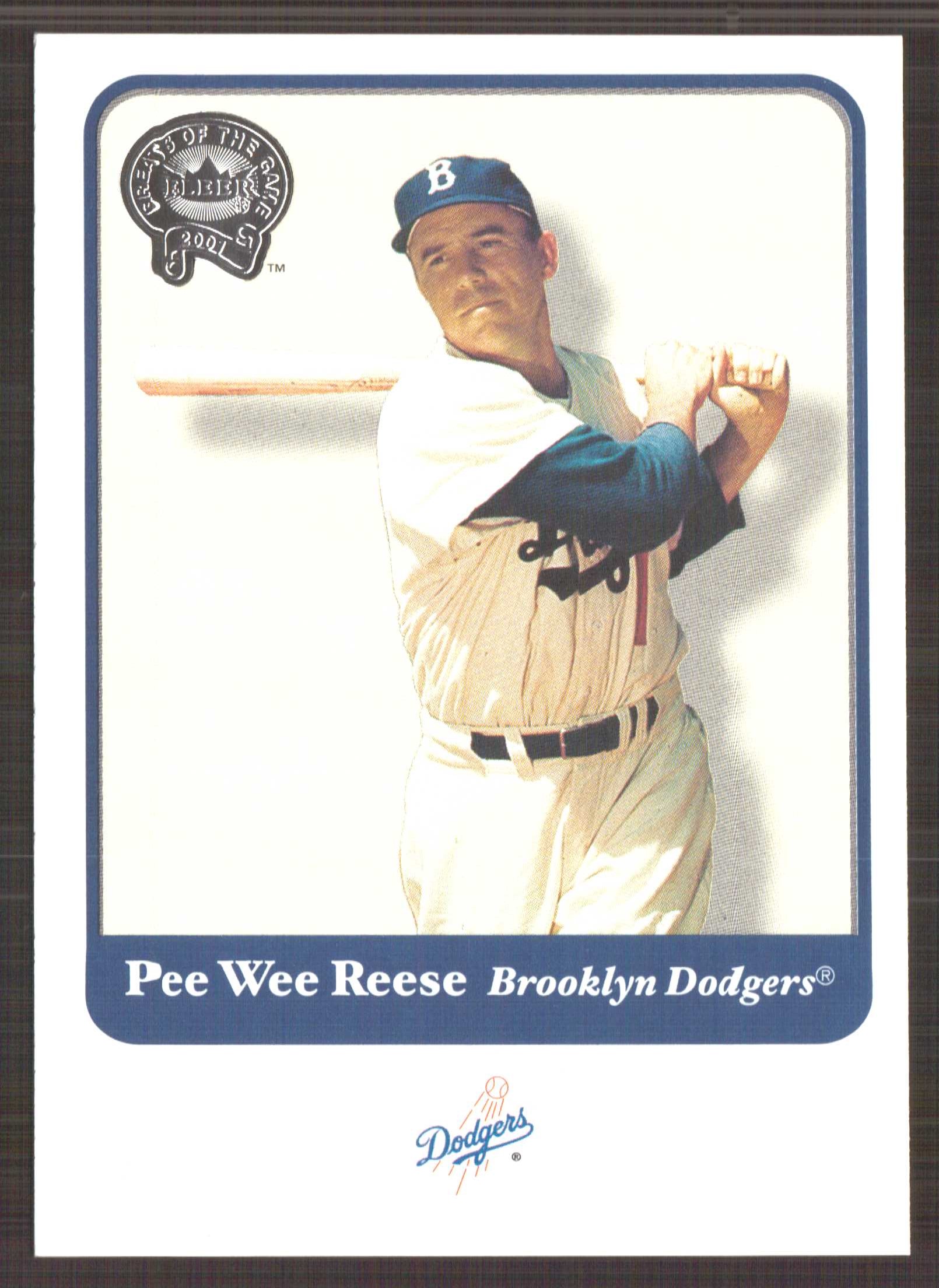 2001 Greats of the Game #95 Pee Wee Reese
