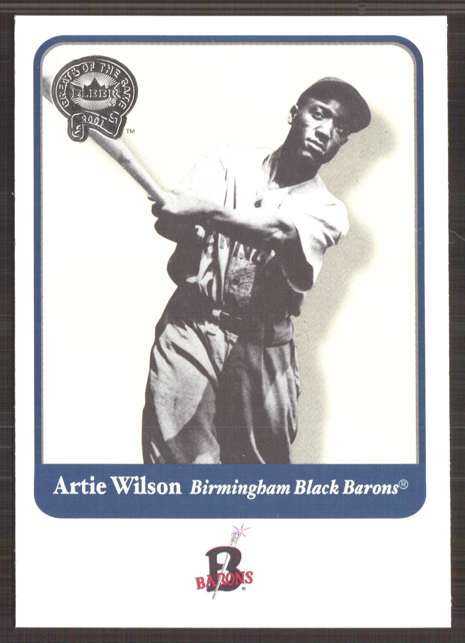2001 Greats of the Game #99 Artie Wilson