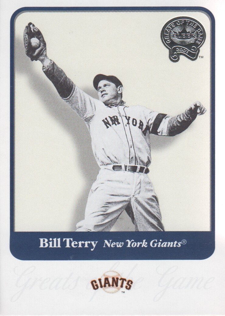 2001 Greats of the Game #100 Bill Terry