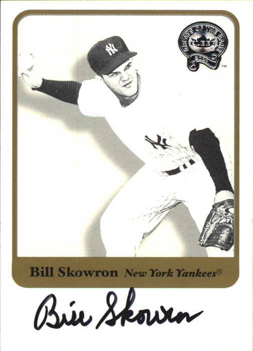2001 Greats of the Game Autographs #79 Bill Skowron