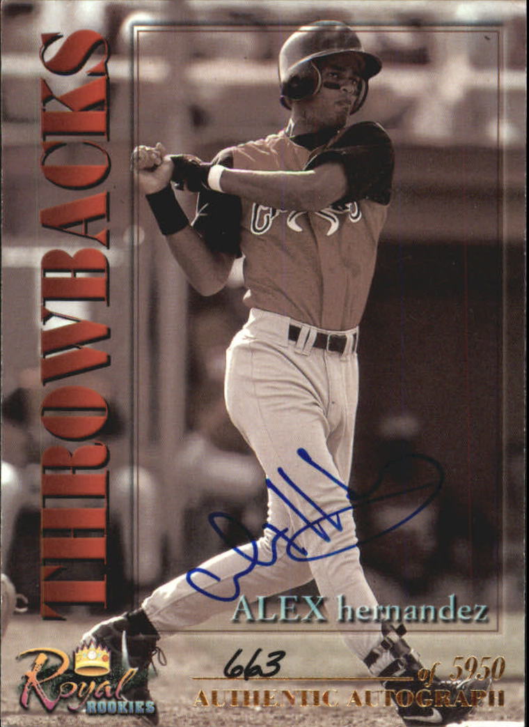 2001 Royal Rookies Autographs #7 Alex Hernandez