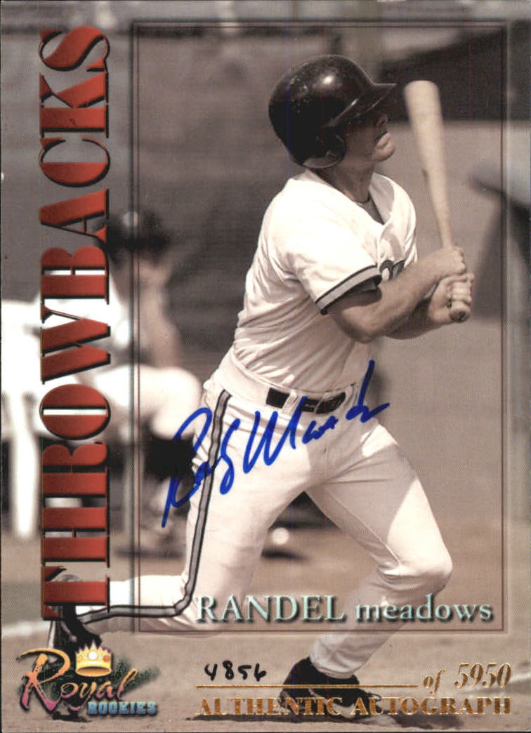 2001 Royal Rookies Autographs #15 Randy Meadows