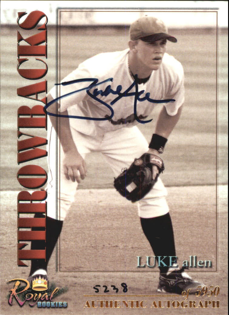 2001 Royal Rookies Autographs #16 Luke Allen