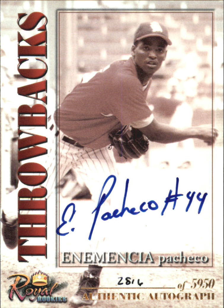 2001 Royal Rookies Autographs #27 Enemencio Pacheco