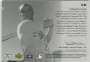2001 Upper Deck Minors Centennial Game Bat #BBC Brad Cresse back image