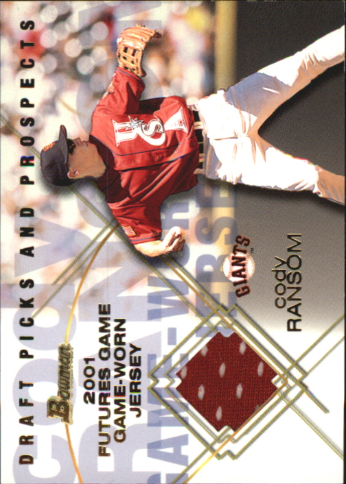 2001 Bowman Draft Futures Game Relics #FGRCD Cody Ransom
